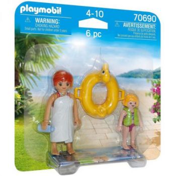 Set 2 figurine mama si copilul la inot 70690 Playmobil