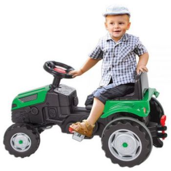 Tractor cu pedale copii, Pilsan Active 07-314 green, 3 ani+, verde la reducere