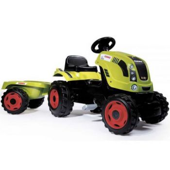 Tractor cu pedale si remorca Smoby Claas Farmer XL la reducere