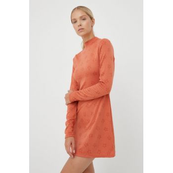 Billabong rochie culoarea portocaliu, mini, evazati ieftina