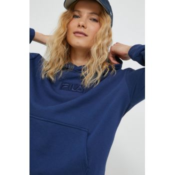 Fila bluza femei, culoarea albastru marin, cu imprimeu de firma original