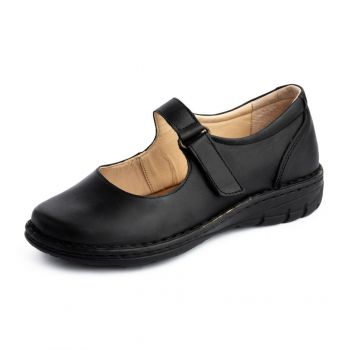 Pantofi confortabili din piele naturala Dalia Negru