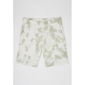 Pantaloni scurti de bumbac cu model tie-dye Solar