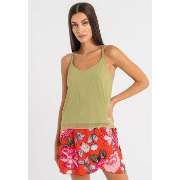 Top cu bretele incrucisate Linia