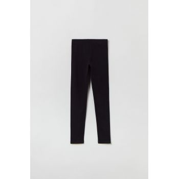 OVS leggins copii culoarea gri, melanj