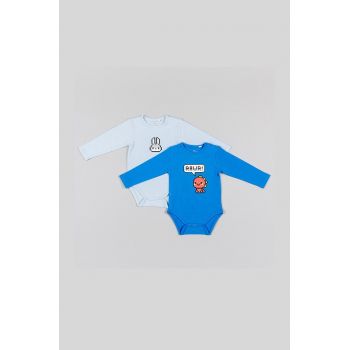 zippy body din bumbac pentru bebelusi (2-pack)