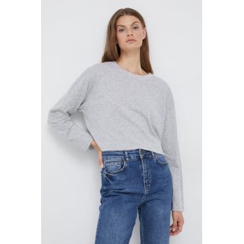 Pepe Jeans longsleeve femei, culoarea gri