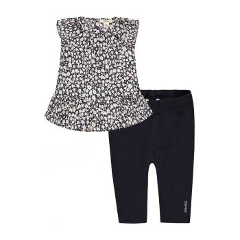 Set de colanti si bluza din amestec de bumbac organic - 2 piese