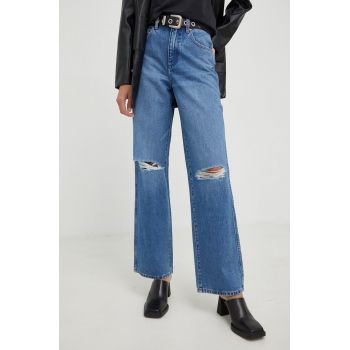 Wrangler blugi din bumbac Mom Relaxed Patty femei , high waist