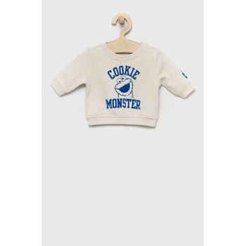 GAP bluza copii culoarea bej, cu imprimeu de firma original