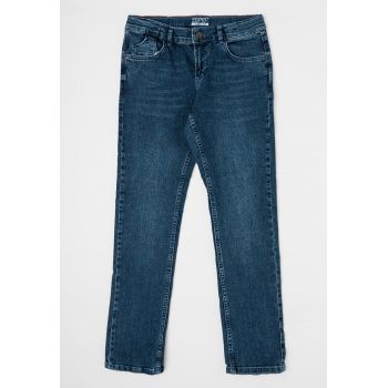 Blugi conici cu 5 buzunare