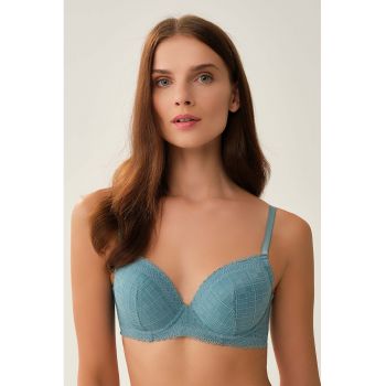 Sutien cu acoperire completa si aspect texturat