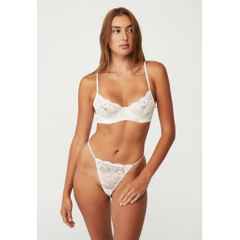 Sutien de dantela cu acoperire partiala Delilah