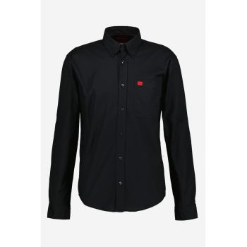 Camasa slim fit cu buzunar pe piept Evito