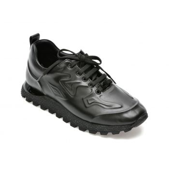 Pantofi GRYXX negri, 125671, din piele naturala