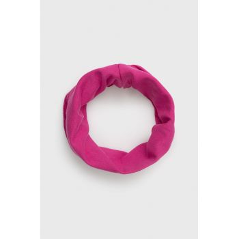 United Colors of Benetton fular circular copii culoarea violet, neted