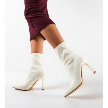 Botine dama Twister Bej