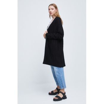 Medicine cardigan femei, culoarea negru