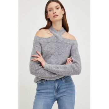Answear Lab pulover din amestec de lana femei, culoarea gri, light ieftin