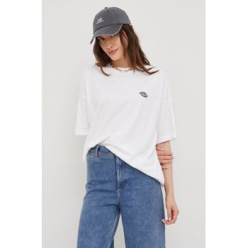 Dickies tricou din bumbac culoarea alb DK0A4Y1BWHX1-WHITE