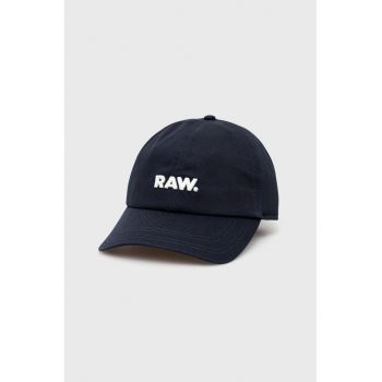 G-Star Raw șapcă culoarea albastru marin, neted de firma originala