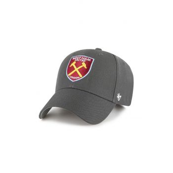 47brand șapcă EPL West Ham United culoarea verde, cu imprimeu de firma originala