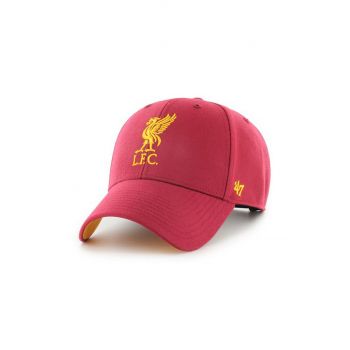 47brand sapca Epl Liverpool culoarea rosu, cu imprimeu