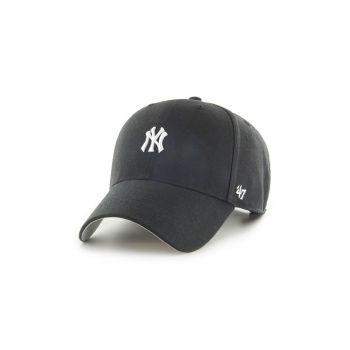 47brand sapca Mlb New York Yankees culoarea negru, cu imprimeu de firma originala