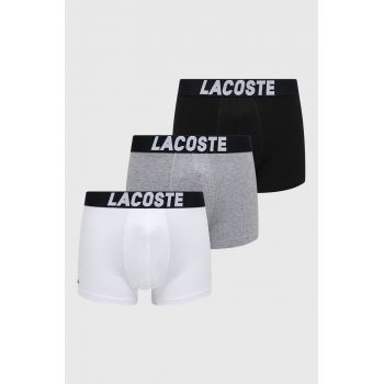 Lasoste boxeri (3-pack) barbati, culoarea negru de firma originali