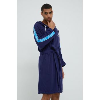 Lacoste halat culoarea albastru marin