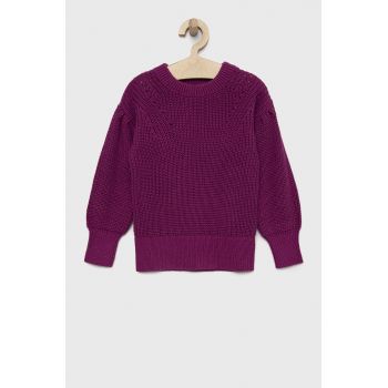 GAP pulover de bumbac pentru copii culoarea violet, light ieftin