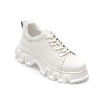 Pantofi GRYXX albi, 6632, din piele naturala