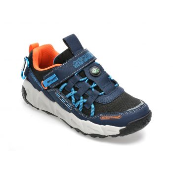 Pantofi sport SKECHERS bleumarin, VELOCITREK, din material textil si piele ecologica