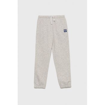 Abercrombie & Fitch pantaloni de trening pentru copii culoarea gri, neted ieftini