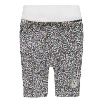 Pantaloni din amestec de bumbac organic cu imprimeu floral