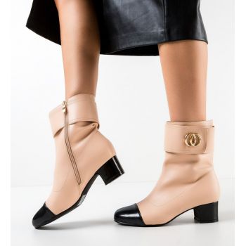 Botine dama Isobel Bej ieftine