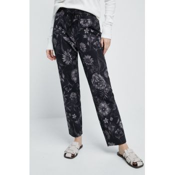 Medicine pantaloni de trening femei, culoarea negru, modelator