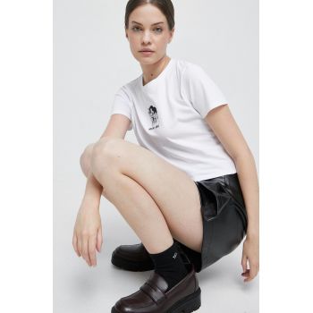 Medicine tricou femei, culoarea alb