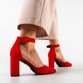 Pantofi dama Horn Rosii