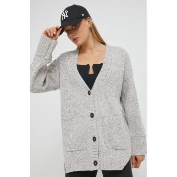 Abercrombie & Fitch pulover femei, culoarea gri