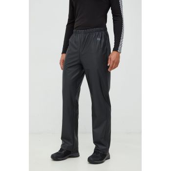 Helly Hansen pantaloni barbati, culoarea negru, drept de firma originali