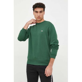 Lacoste bluză bărbați, culoarea verde, uni SH9608-132