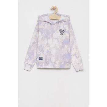 Abercrombie & Fitch bluza copii culoarea violet, modelator