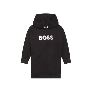 BOSS rochie fete culoarea negru, mini, oversize