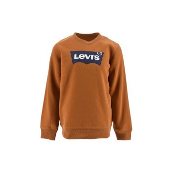 Levi's bluza copii culoarea maro, cu imprimeu
