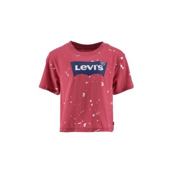 Levi's tricou de bumbac pentru copii culoarea rosu ieftin