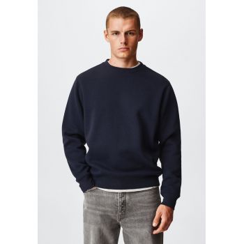 Bluza sport regular fit cu decolteu la baza gatului Nola