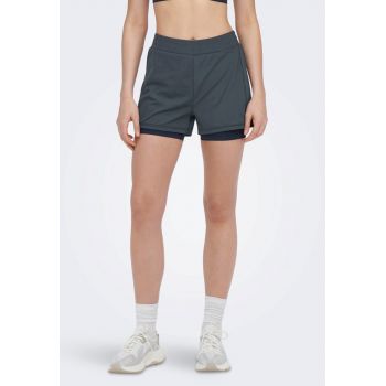 Pantaloni scurti cu aspect 2-in-1