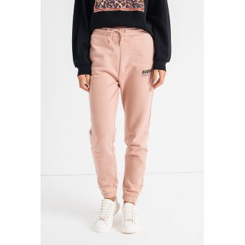 Pantaloni sport din amestec de bumbac cu imprimeu logo - pentru antrenament