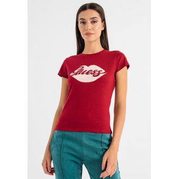 Tricou de bumbac cu logo